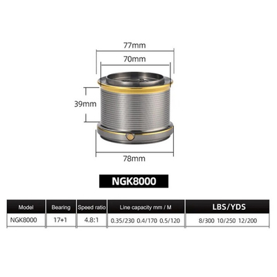 Μηχανάκι ψαρέματος - NGK8000 - 931057