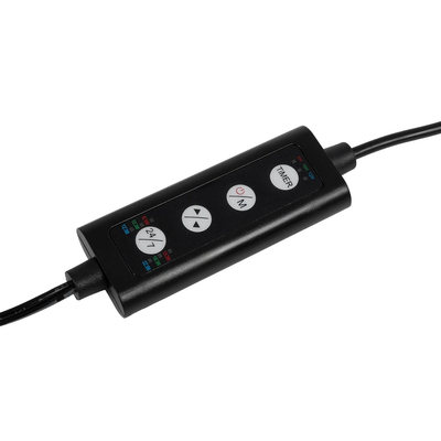 GLOBOSTAR® AQUARIUS 79678 Φωτιστικό Ενυδρείου με Ενσωματωμένο Χειριστήριο LED 12W 600lm 120° AC 220-240V Αδιάβροχο IP44 Πολύχρωμο RGBW Dimmable - Sanan SMD Chip - Μαύρο - Μ30 x Π11 x Υ3cm - 2 Χρόνια Εγγύηση