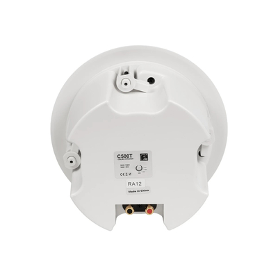 GLOBOSTAR® FDB C500T 98032 Χωνευτό Παθητικό Ηχείο Εγκαταστάσεων με Μετασχηματιστή 100V & 8Ω - 30W RMS (60W Peak) - 1 x 5.25 Inches LF & 1 x 1 Inches HF - IP20 - Λευκό - Μ21.3 x Π21.3 x Υ12.8cm / Q17.5 x 11.4cm - 2 Χρόνια Εγγύηση