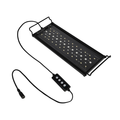 GLOBOSTAR® AQUARIUS 79678 Φωτιστικό Ενυδρείου με Ενσωματωμένο Χειριστήριο LED 12W 600lm 120° AC 220-240V Αδιάβροχο IP44 Πολύχρωμο RGBW Dimmable - Sanan SMD Chip - Μαύρο - Μ30 x Π11 x Υ3cm - 2 Χρόνια Εγγύηση