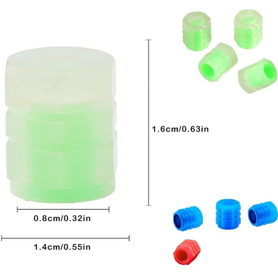 Καπάκι βαλβίδας ελαστικών αυτοκινήτου φωσφορίζον - R-Z17201-4U - 140532 - Orange