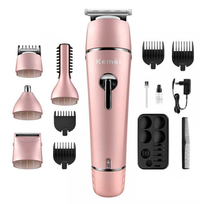 Κουρευτική μηχανή - KM-1015 - Kemei - Pink