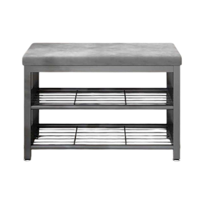 Ραφιέρα παπουτσιών μεταλλική με κάθισμα - 100cm - 209 - 915084 - Grey