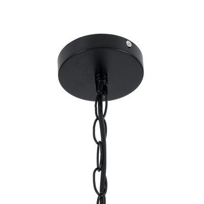 GLOBOSTAR® ESTELLE 01003 Vintage Κρεμαστό Φωτιστικό Οροφής με Ντουί 8 x E14 AC 220-240V IP20 - Μαύρο - Μ65 x Π65 x Y50cm