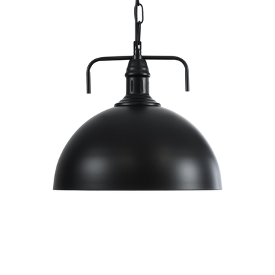 GLOBOSTAR® LARKIN 01175 Vintage Κρεμαστό Φωτιστικό Οροφής με Ντουί 1 x E27 AC 220-240V IP20 - Μαύρο - Μ30 x Π30 x Y28cm