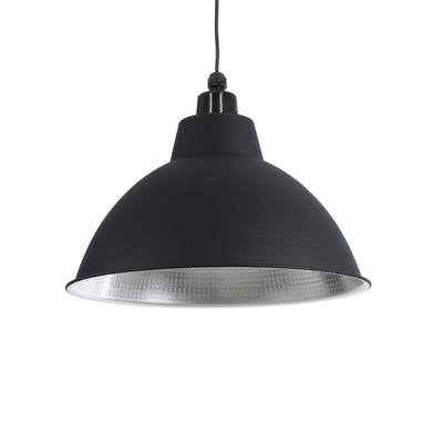 GLOBOSTAR® LOUVE 01176 Vintage Κρεμαστό Φωτιστικό Οροφής με Ντουί 1 x E27 AC 220-240V IP20 - Μαύρο - Μ40 x Π40 x Υ30cm