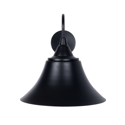 GLOBOSTAR® BELL 01038 Vintage Φωτιστικό Τοίχου - Απλίκα με Ντουί 1 x E27 AC 220-240V IP20 - Μαύρο - Μ35 x Π28.5 x Υ30cm