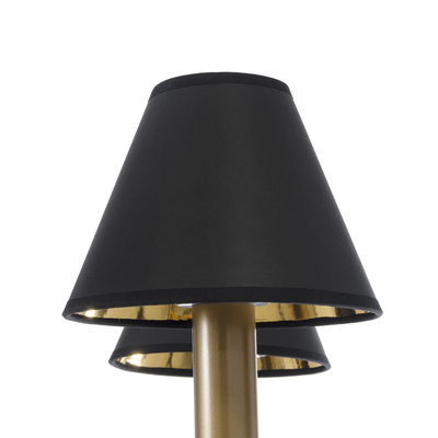 GLOBOSTAR® LIMI 01092 Vintage Κρεμαστό Φωτιστικό Οροφής με Ντουί 6 x E14 AC 220-240V IP20 - Μαύρο & Χρυσό - Μ70 x Π70 x Υ60cm