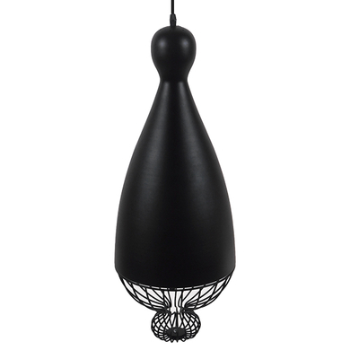 GLOBOSTAR® CARNEL 01106 Vintage Κρεμαστό Φωτιστικό Οροφής με Ντουί 1 x E27 AC 220-240V IP20 - Μαύρο - Μ26 x Π26 x Υ70cm