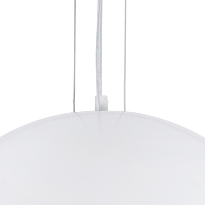 GLOBOSTAR® SERENIA 01152 Μοντέρνο Κρεμαστό Φωτιστικό Οροφής με Ντουί 1 x E27 AC 220-240V IP20 - Λευκό - Μ40 x Π40 x Υ20cm