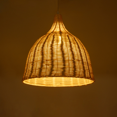 GLOBOSTAR® BAHAMAS 01203 Boho Κρεμαστό Φωτιστικό Οροφής με Ντουί 1 x E27 AC 220-240V IP20 - Μπεζ - Μ45 x Π45 x Υ47cm