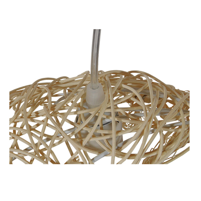 GLOBOSTAR® CRESCENT 01222 Vintage Κρεμαστό Φωτιστικό Οροφής με Ντουί 1 x E27 AC 220-240V IP20 - Μπεζ - Μ30 x Π20 x Υ35cm