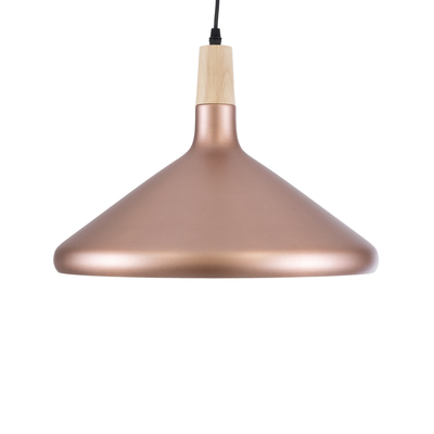 GLOBOSTAR® FELICITA 01223 Μοντέρνο Κρεμαστό Φωτιστικό Οροφής με Ντουί 1 x E27 AC 220-240V IP20 - Χάλκινο & Λευκό - Μ40 x Π40 x Υ30cm