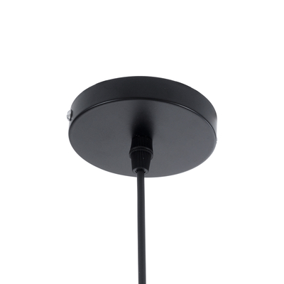 GLOBOSTAR® NUNZIATA 01236 Vintage Κρεμαστό Φωτιστικό Οροφής με Ντουί 1 x E27 AC 220-240V IP20 - Μαύρο & Χρυσό - Μ26 x Π26 x Υ40cm