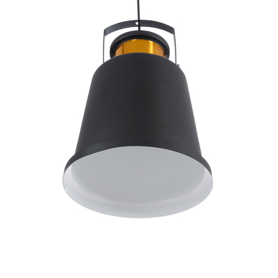 GLOBOSTAR® NUNZIATA 01236 Vintage Κρεμαστό Φωτιστικό Οροφής με Ντουί 1 x E27 AC 220-240V IP20 - Μαύρο & Χρυσό - Μ26 x Π26 x Υ40cm