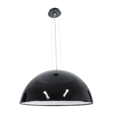 GLOBOSTAR® SERENIA 01270 Μοντέρνο Κρεμαστό Φωτιστικό Οροφής με Ντουί 1 x E27 AC 220-240V IP20 - Μαύρο & Λευκό - Μ60 x Π60 x Υ30cm