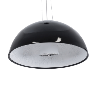 GLOBOSTAR® SERENIA 01270 Μοντέρνο Κρεμαστό Φωτιστικό Οροφής με Ντουί 1 x E27 AC 220-240V IP20 - Μαύρο & Λευκό - Μ60 x Π60 x Υ30cm