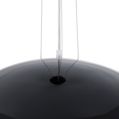 GLOBOSTAR® SERENIA 01270 Μοντέρνο Κρεμαστό Φωτιστικό Οροφής με Ντουί 1 x E27 AC 220-240V IP20 - Μαύρο & Λευκό - Μ60 x Π60 x Υ30cm