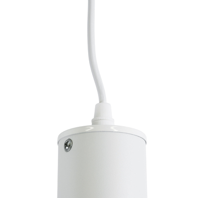 GLOBOSTAR® CANNON 01274 Μοντέρνο Κρεμαστό Φωτιστικό Οροφής με Ντουί 1 x GU10 AC 220-240V IP20 - Λευκό - Μ6 x Π6 x Y20cm