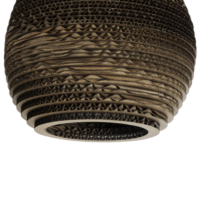 GLOBOSTAR® SANTORINI 01288 Boho Κρεμαστό Φωτιστικό Οροφής με Ντουί 1 x E27 AC 220-240V IP20 - Καφέ - Μ20 x Π20 x Y16cm