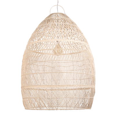 GLOBOSTAR® MALIBU 01813 Boho Κρεμαστό Φωτιστικό Οροφής με Ντουί 1 x E27 AC 220-240V IP20 - Μπεζ - Μ120 x Π120 x Υ156cm