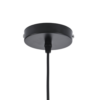 GLOBOSTAR® SEVILLE 01269 Μοντέρνο Κρεμαστό Φωτιστικό Οροφής με Ντουί 1 x E27 AC 220-240V IP20 - Μαύρο & Χρυσό - Μ35 x Π35 x Υ35cm