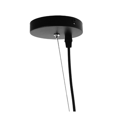 GLOBOSTAR® MEDEA 01344 Μοντέρνο Κρεμαστό Φωτιστικό Οροφής με Ντουί 1 x E27 AC 220-240V IP20 - Μαύρο & Χρυσό - Μ60 x Π60 x Υ30cm