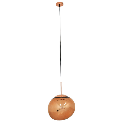 GLOBOSTAR® DIXAR 01465 Μοντέρνο Κρεμαστό Φωτιστικό Οροφής με Ντουί 1 x E27 AC 220-240V IP20 - Χάλκινο Φιμέ - Μ36 x Π36 x Υ45cm