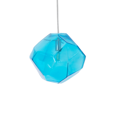 GLOBOSTAR® RINA 01306 Μοντέρνο Κρεμαστό Φωτιστικό Οροφής με Ντουί 1 x G9 AC 220-240V IP20 - Γαλάζιο - Μ20 x Π20 x Υ20cm