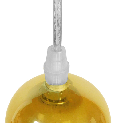 GLOBOSTAR® LUCREZIA 01315 Μοντέρνο Κρεμαστό Φωτιστικό Οροφής με Ντουί 1 x E27 AC 220-240V IP20 - Μελί - Μ18 x Π18 x Υ23cm