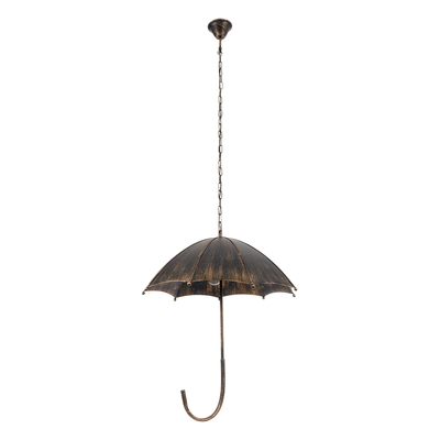 GLOBOSTAR® UMBRELLA 01406 Vintage Κρεμαστό Φωτιστικό Οροφής με Ντουί 5 x E27 AC 220-240V IP20 - Χάλκινο - Μ60 x Π60 x Y65cm