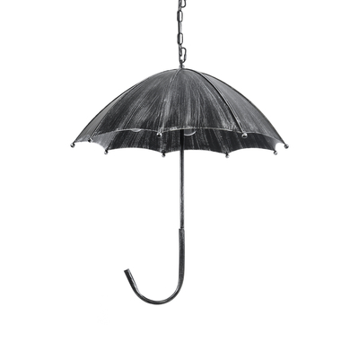 GLOBOSTAR® UMBRELLA 01407 Vintage Κρεμαστό Φωτιστικό Οροφής με Ντουί 5 x E27 AC 220-240V IP20 - Ασημί - Μ60 x Π60 x Y65cm