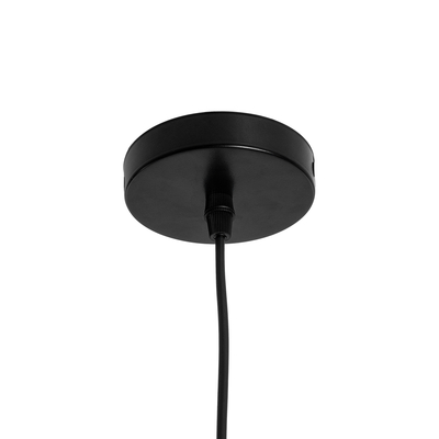 GLOBOSTAR® COOLIE 01477 Μοντέρνο Κρεμαστό Φωτιστικό Οροφής με Ντουί 1 x E27 AC 220-240V IP20 - Μαύρο & Ασημί - Μ12.5 x Π12.5 x Υ11.5cm