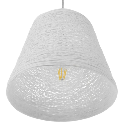 GLOBOSTAR® PLAYROOM 01562 Vintage Κρεμαστό Φωτιστικό Οροφής με Ντουί 1 x E27 AC 220-240V IP20 - Λευκό - Μ32 x Π32 x Υ27cm