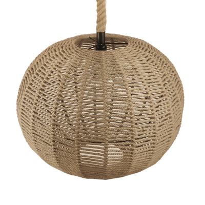 GLOBOSTAR® MANDALA 01593 Vintage Κρεμαστό Φωτιστικό Οροφής με Ντουί 1 x E27 AC 220-240V IP20 - Μπεζ - Μ60 x Π60 x Υ45cm