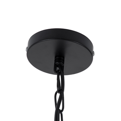 GLOBOSTAR® BELLE 01597 Vintage Κρεμαστό Φωτιστικό Οροφής με Ντουί 1 x E27 AC 220-240V IP20 - Μπεζ - Μ56 x Π56 x Y58cm