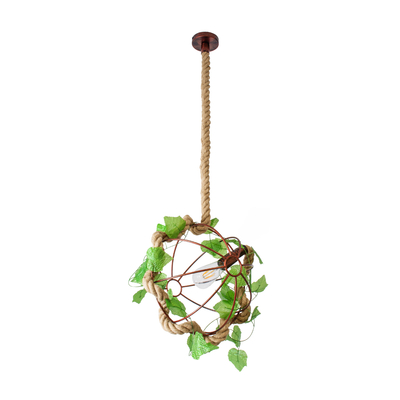 GLOBOSTAR® BRADLEY 01660 Vintage Κρεμαστό Φωτιστικό Οροφής με Ντουί 1 x E27 AC 220-240V IP20 - Πολύχρωμο - Μ33 x Π33 x Y33cm