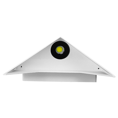 GLOBOSTAR® STEALTH 96503 Μοντέρνο Φωτιστικό Τοίχου - Απλίκα LED 10W 1200lm 60° AC 220-240V Αδιάβροχο IP65 Ψυχρό Λευκό 6000K - Bridgelux COB Chip & TÜV SÜD Driver - Λευκό Ματ - Μ17 x Π7.5 x Υ17cm - 5 Χρόνια Εγγύηση