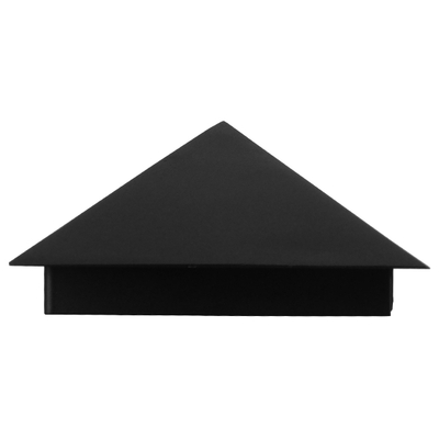 GLOBOSTAR® STEALTH 96506 Μοντέρνο Φωτιστικό Τοίχου - Απλίκα LED 10W 1200lm 60° AC 220-240V Αδιάβροχο IP65 Ψυχρό Λευκό 6000K - Bridgelux COB Chip & TÜV SÜD Driver - Μαύρο Ματ - Μ17 x Π7.5 x Υ17cm - 5 Χρόνια Εγγύηση