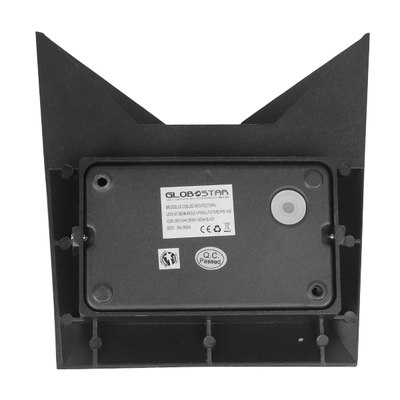 GLOBOSTAR® STEALTH 96509 Μοντέρνο Φωτιστικό Τοίχου - Απλίκα LED 10W 1200lm 60° AC 220-240V Αδιάβροχο IP65 Ψυχρό Λευκό 6000K - Bridgelux COB Chip & TÜV SÜD Driver - Γκρι Ανθρακί Ματ - Μ17 x Π7.5 x Υ17cm - 5 Χρόνια Εγγύηση