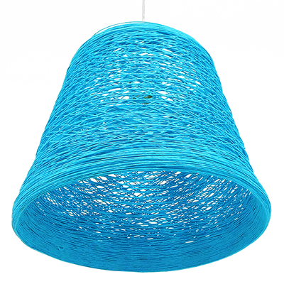 GLOBOSTAR® PLAYROOM 00995 Vintage Κρεμαστό Φωτιστικό Οροφής με Ντουί 1 x E27 AC 220-240V IP20 - Μπλε - Μ32 x Π32 x Υ27cm