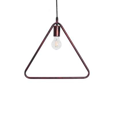 GLOBOSTAR® DELTA 01581 Μοντέρνο Κρεμαστό Φωτιστικό Οροφής με Ντουί 1 x E27 AC 220-240V IP20 - Χάλκινο - Μ37 x Π4 x Υ33cm