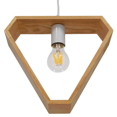 GLOBOSTAR® ELISE 01430 Μοντέρνο Κρεμαστό Φωτιστικό Οροφής με Ντουί 1 x E27 AC 220-240V IP20 - Μπεζ & Λευκό - Μ29 x Π8 x Υ28cm