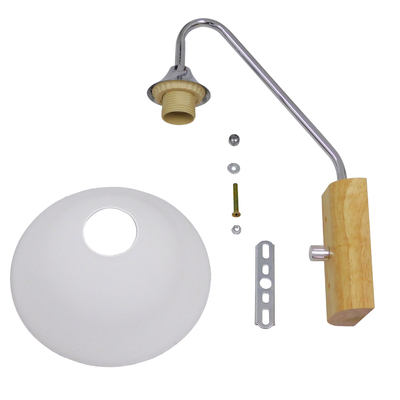 GLOBOSTAR® ALESSIA 01459 Μοντέρνο Φωτιστικό Τοίχου - Απλίκα με Ντουί 1 x E27 AC 220-240V IP20 - Μπεζ & Ασημί - Μ18 x Π26 x Υ29cm