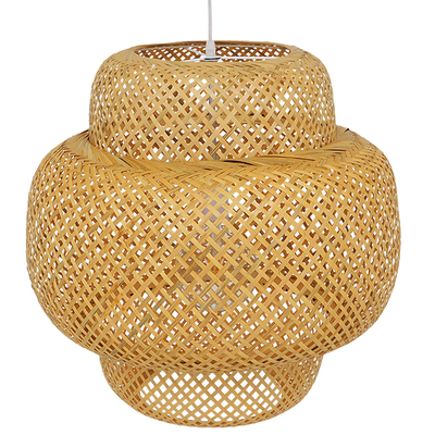 GLOBOSTAR® MALDIVES 01657 Boho Κρεμαστό Φωτιστικό Οροφής με Ντουί 1 x E27 AC 220-240V IP20 - Μπεζ - Μ56 x Π56 x Υ54cm