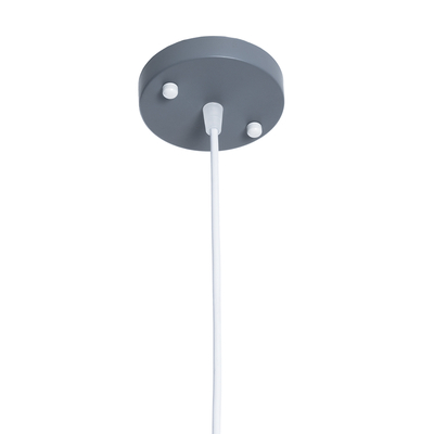 GLOBOSTAR® HAZEL 00925 Μοντέρνο Κρεμαστό Φωτιστικό Οροφής με Ντουί 1 x E27 AC 220-240V IP20 - Γκρι & Χρυσό - Μ12 x Π12 x Υ27cm