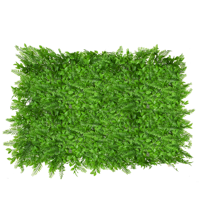 GLOBOSTAR® FERN 78422 Τεχνητό Πάνελ Φυλλωσιάς / Κάθετος Κήπος Βασιλική Φτέρη & Ίληξ - Πράσινο - Μ60 x Π9 x Υ40cm