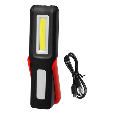 GLOBOSTAR® HANDLAMP-ESEN99 79018 Φακός Χειρός LED 6W 300lm 15~120° DC 5V  με Micro-USB με Επαναφορτιζόμενη Μπαταρία Li-ion 3.7V 1x18650 2400mAh IP20 Ψυχρό Λευκό 6000K - CREE XHP50 & COB Chip - Μ15.5 x Π4.1 x Υ2.9cm - 1 Χρόνο Εγγύηση