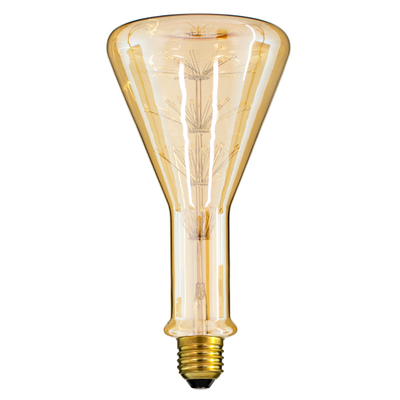 GLOBOSTAR® DISPENSER 99214 Λάμπα E27 DPN150 LED 4W 400lm 360° AC 220-240V IP20 Ultra Θερμό Λευκό 2200K - Diode HP Filament Chip - Μελί - Μ14.9 x Π14.9 x Υ28.5cm - 3 Χρόνια Εγγύηση