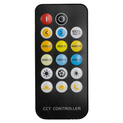 GLOBOSTAR® CCTCONTROLLER 73356 Σετ Dimmer / Controller με RF Ασύρματο Χειριστήριο με 2 x 3A 72W Κανάλια DC 12-24V 6A 144W Max IP20 - RF2.4Ghz - Μ8.3 x Π8.3 x Υ3.2cm - 2 Χρόνια Εγγύηση